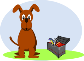 Hier entsteht unsere neue Webseite ... Dog on IT work