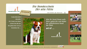 Hundetrainer vor Ort erstes Webdesign HvO Design 1.0