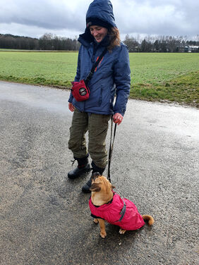 Yvonne und Bonny im Training